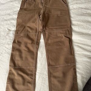 Men's Patagonia Worn Wear Iron Forge Hemp Canvas Double Knee Pants in brown